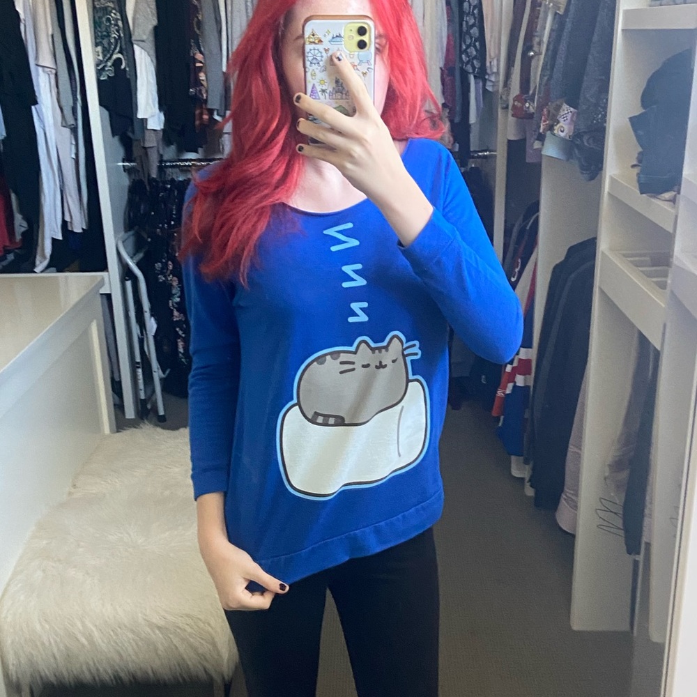 Pusheen marshmallow nap long sleeve women - Picture 2 of 5